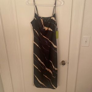 BP+Wildfang square-neck satin slip dress. Multi color size M. New with tags!